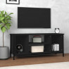 Szafka pod TV, czarna, 102x35x45 cm, materiał drewnopochodny