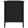 Szafka pod TV, czarna, 102x35x45 cm, materiał drewnopochodny