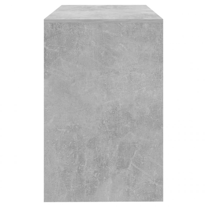 Biurko, szarość betonu, 101x50x76,5 cm, materiał drewnopochodny