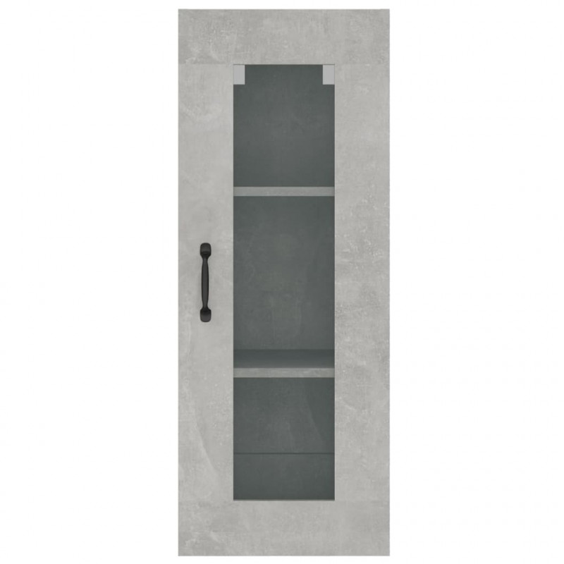 Szafka wisząca, szarość betonu, 34,5x34x90 cm