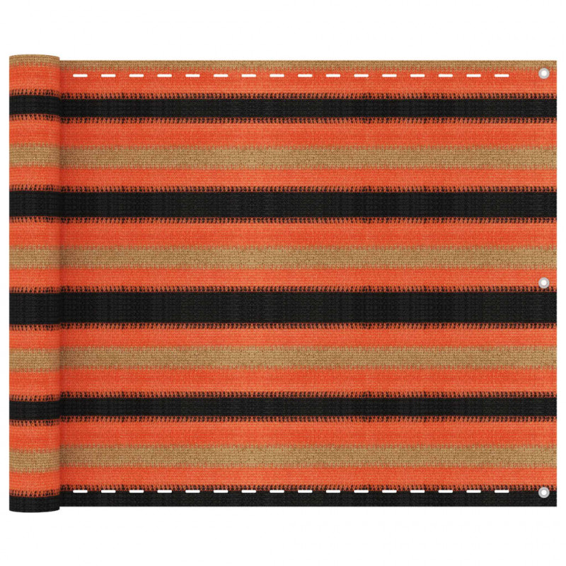 Parawan balkonowy, wielokolorowy, 75x400 cm, HDPE