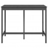 Stolik barowy, szary, 140x80x110 cm, lite drewno sosnowe