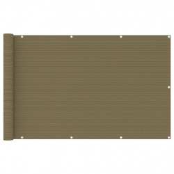 Parawan balkonowy, kolor taupe, 120x400 cm, HDPE