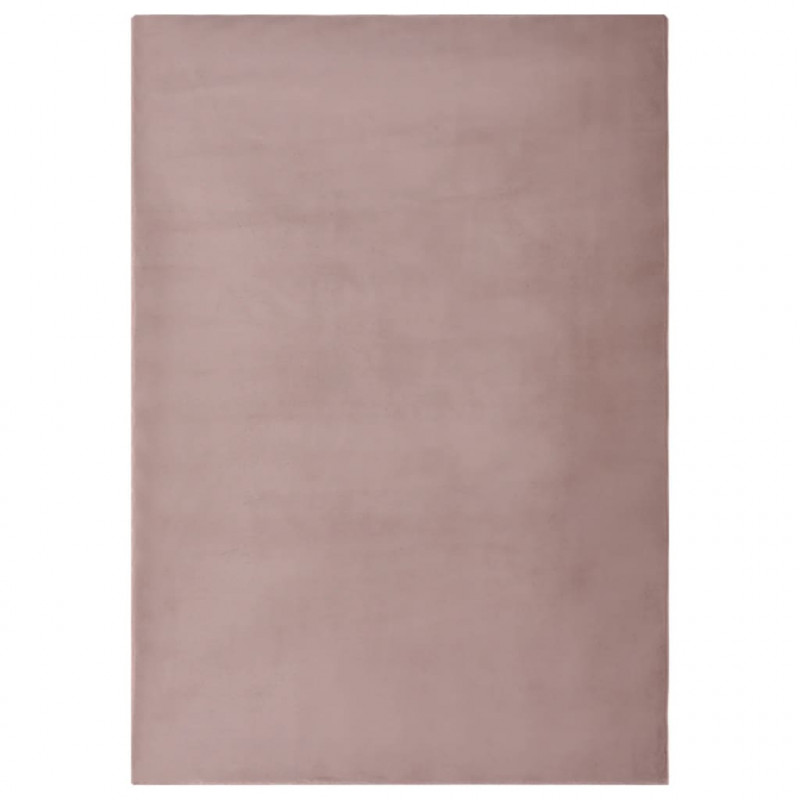 Dywan ze sztucznego futerka królika, 200x300 cm, brudny róż