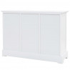 Komoda 3-drzwiowa, MDF i drewno sosnowe, 105 x 35 x 77,5 cm