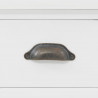 Komoda 3-drzwiowa, MDF i drewno sosnowe, 105 x 35 x 77,5 cm