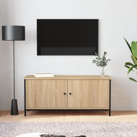 Szafka pod TV, dąb sonoma, 102x35x45 cm materiał drewnopochodny