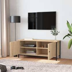 Szafka pod TV, dąb sonoma, 102x35x45 cm materiał drewnopochodny