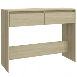 Stolik konsolowy, dąb sonoma, 100x35x76,5 cm