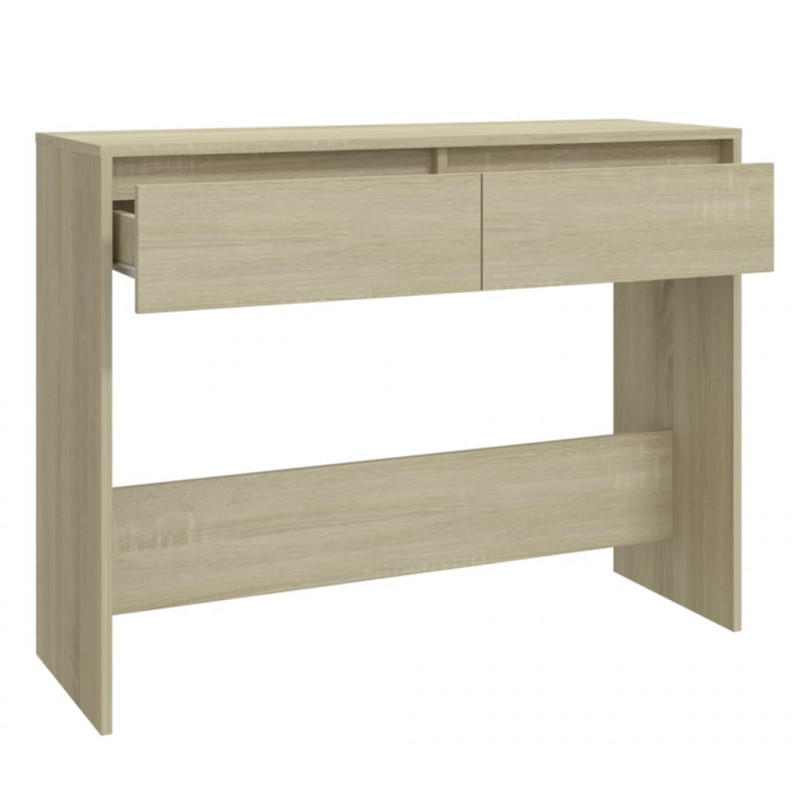 Stolik konsolowy, dąb sonoma, 100x35x76,5 cm