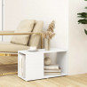 Szafka pod TV, biała, 60x24x32 cm, materiał drewnopochodny