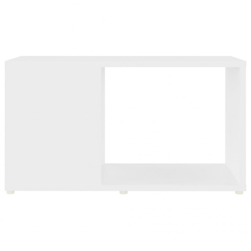 Szafka pod TV, biała, 60x24x32 cm, materiał drewnopochodny