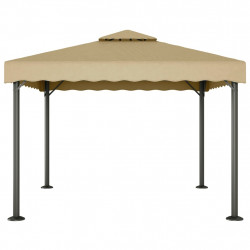 Altana, kolor taupe, 3x3 m, aluminium i stal