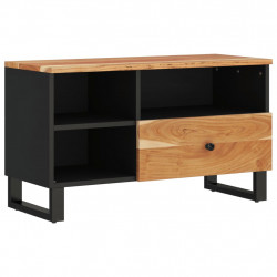 Szafka pod TV, 80x33x46 cm, akacja i materiał drewnopochodny