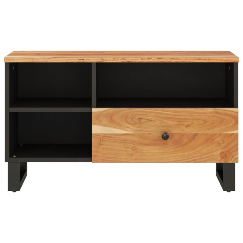 Szafka pod TV, 80x33x46 cm, akacja i materiał drewnopochodny