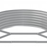 Podwyższona donica, malowana proszkowo stal 507x100x36 cm szara