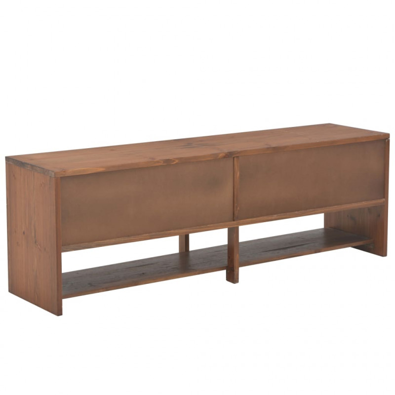 Szafka pod TV z 4 szufladami, 120x30x40 cm, lite drewno jodłowe
