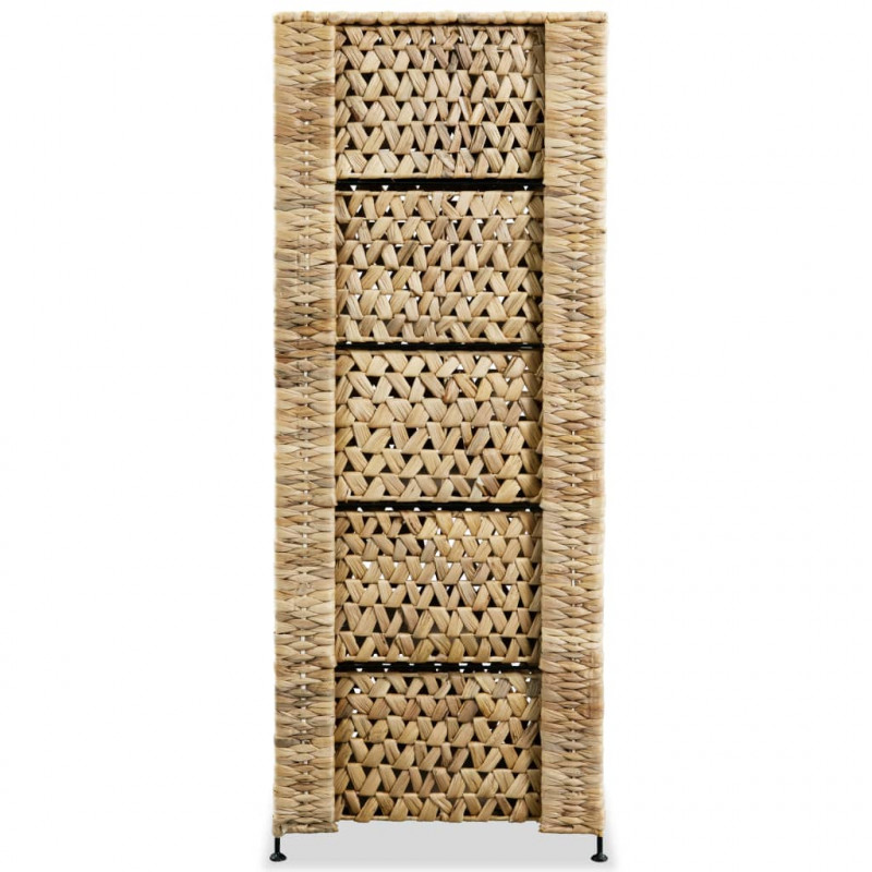 Szafka z hiacyntu wodnego z 5 koszykami, 25,5 x 37 x 100 cm
