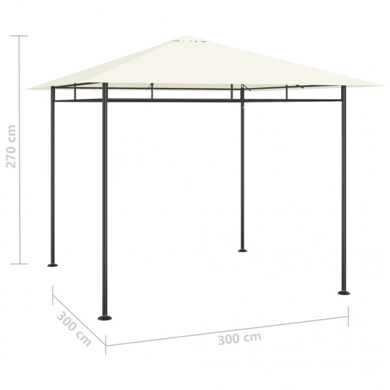 Altana, 3x3x2,7 m, kremowa, 180 g/m²