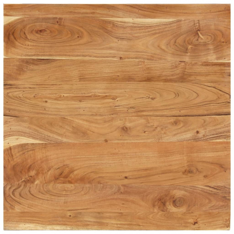 Stolik kawowy, 80 x 80 x 40 cm, lite drewno akacjowe