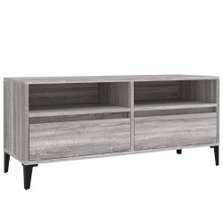 Szafka pod TV, szary dąb sonoma, 100x34,5x44,5 cm