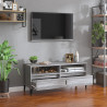 Szafka pod TV, szary dąb sonoma, 100x34,5x44,5 cm