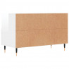 Szafka pod TV, biała, wysoki połysk, 80x36x50 cm