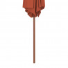Parasol ogrodowy na drewnianym słupku, 270 cm, terakota