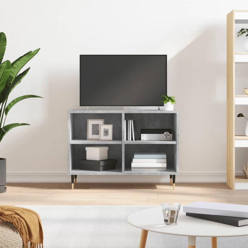 Szafka pod TV, szarość betonu, 69,5x30x50 cm