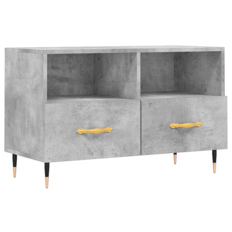 Szafka pod TV, szarość betonu, 80x36x50 cm