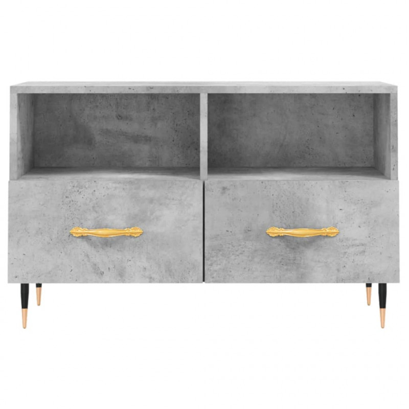 Szafka pod TV, szarość betonu, 80x36x50 cm
