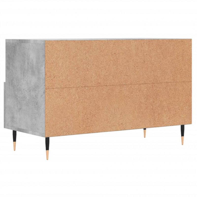 Szafka pod TV, szarość betonu, 80x36x50 cm