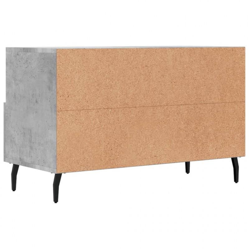 Szafka pod TV, szarość betonu, 80x36x50 cm