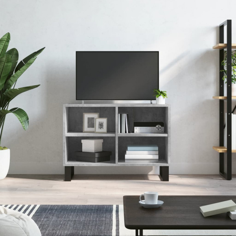 Szafka pod TV, szarość betonu, 69,5x30x50 cm