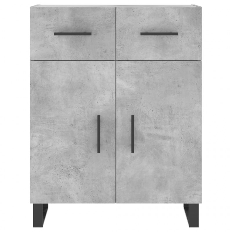 Szafka, szarość betonu, 69,5x34x90 cm, materiał drewnopochodny