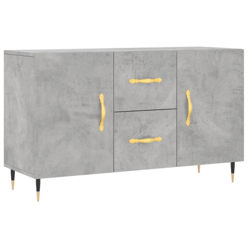 Komoda, szarość betonu, 100x36x60 cm, materiał drewnopochodny