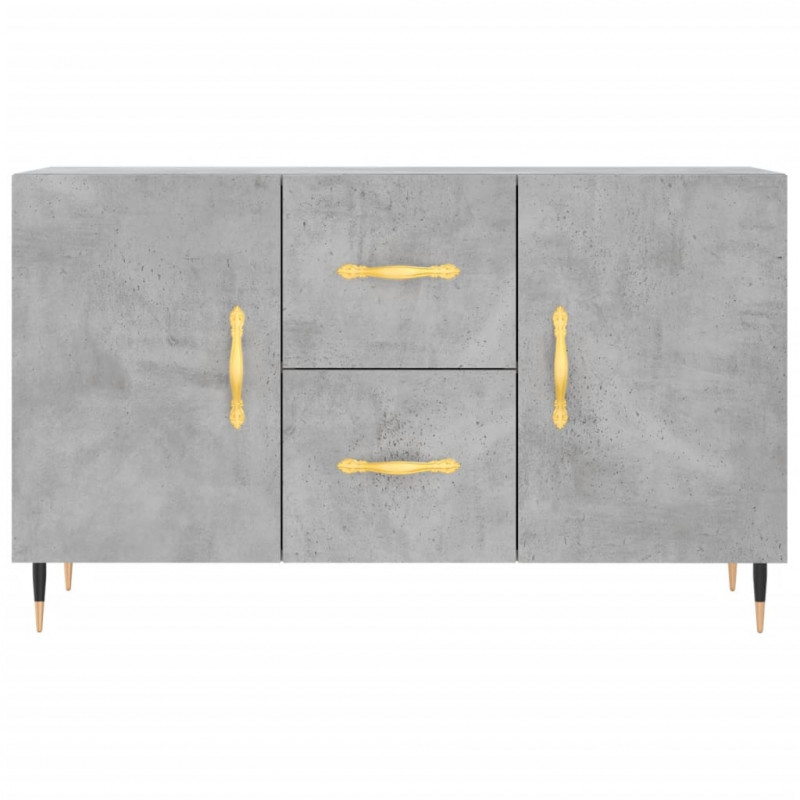 Komoda, szarość betonu, 100x36x60 cm, materiał drewnopochodny