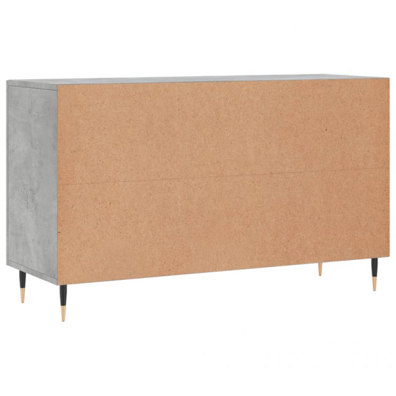 Komoda, szarość betonu, 100x36x60 cm, materiał drewnopochodny