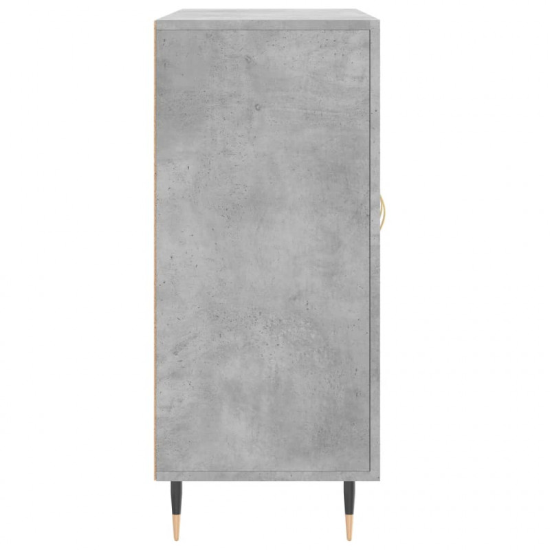 Szafka, szarość betonu, 90x34x80 cm, materiał drewnopochodny