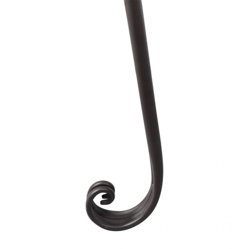 Szezlong do ogrodu, 128 cm, stalowy, antyczny brąz