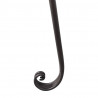 Szezlong do ogrodu, 128 cm, stalowy, antyczny brąz