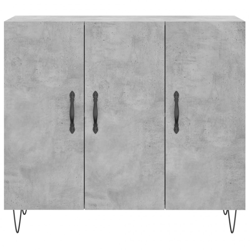 Szafka, szarość betonu, 90x34x80 cm, materiał drewnopochodny