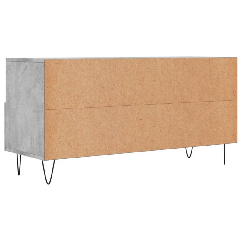 Szafka pod telewizor, szarość betonu, 102x36x50 cm