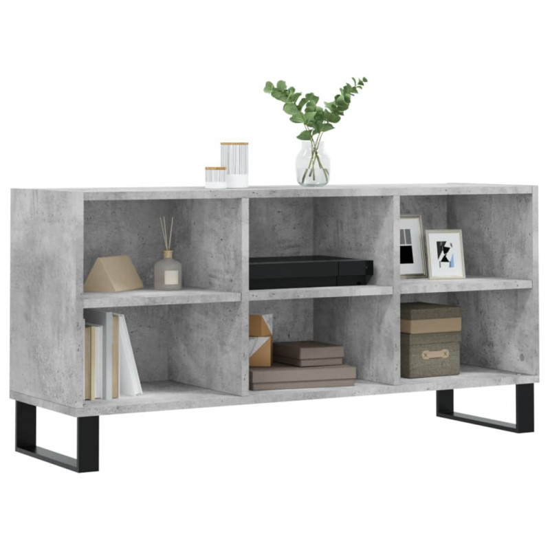 Szafka pod TV, szarość betonu, 103,5x30x50 cm