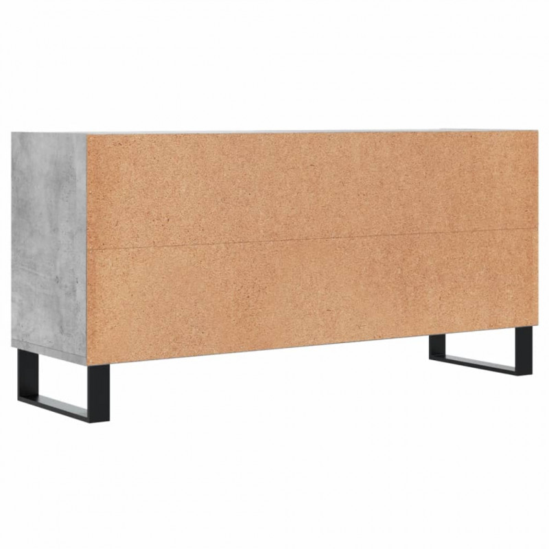 Szafka pod TV, szarość betonu, 103,5x30x50 cm