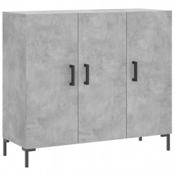 Szafka, szarość betonu, 90x34x80 cm, materiał drewnopochodny