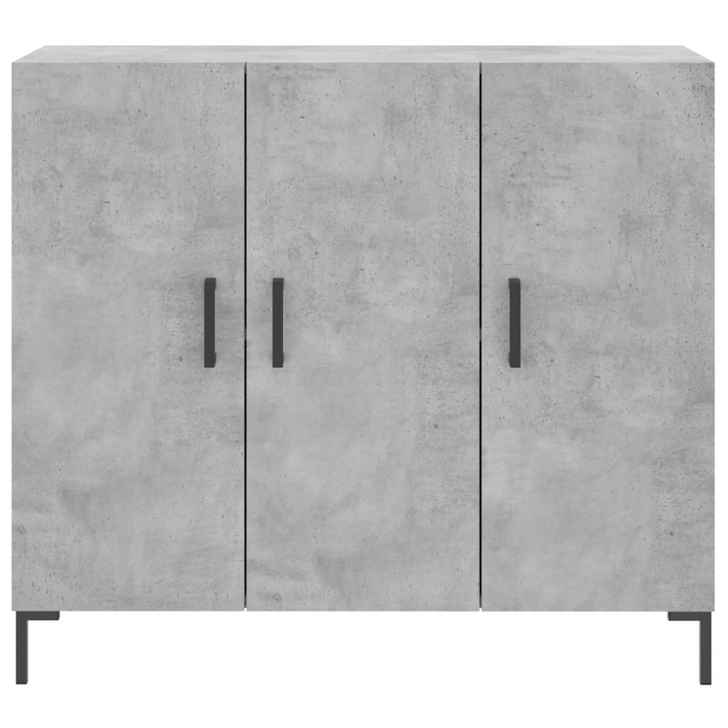 Szafka, szarość betonu, 90x34x80 cm, materiał drewnopochodny