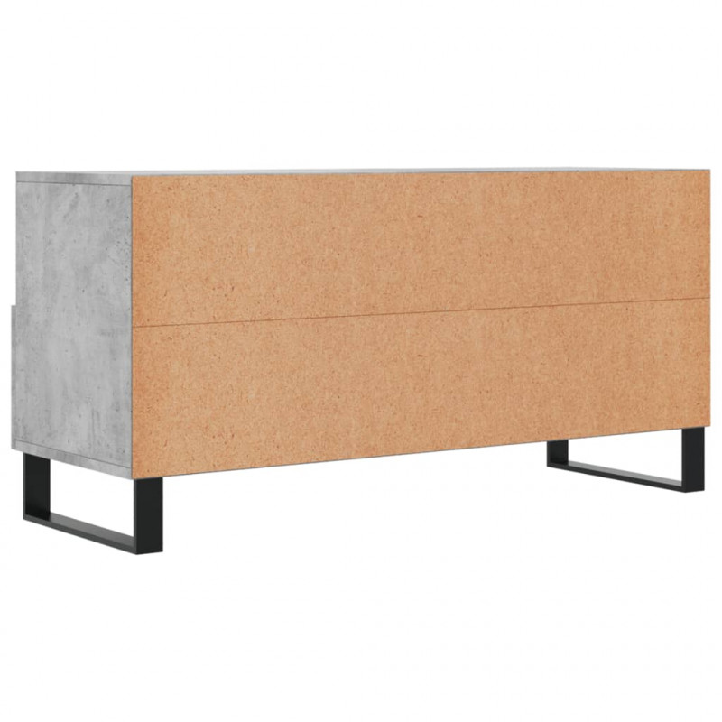 Szafka pod telewizor, szarość betonu, 102x36x50 cm