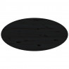 Stolik kawowy, czarny, 80x40x35 cm, lite drewno sosnowe