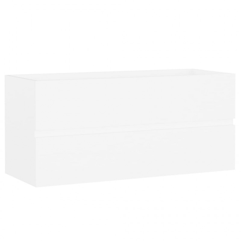 Szafka pod umywalkę, biała, 100x38,5x45 cm